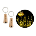 Miniatyrbild 1 av 5: 2-pack LED Ljusslinga Lampor Belysning för Flaskor Dekoration gul