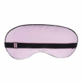 Miniatyrbillede 4 af 4: Blød pink søvn orm øje maske i silke fly rejse godnat pink one size