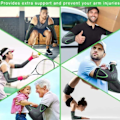 Miniatyrbillede 7 af 9: Albuebeskyttelse Tennisalbue - Albuestøtte Compression M sort