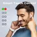 Miniatyrbillede 3 af 10: Air31 TWS ENC Max Bluetooth Stereo In-Ear hovedtelefoner USB-C Hvid hvid