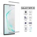 2-pack Galaxy Note 10 HD Skjermbeskyttelse Karbonfiber herdet glass svart