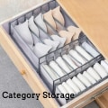 Miniatyrbilde 10 av 11: 3-pack garderobe arrangør lagring for undertøy byrå grå grå