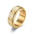 Miniatyrbilde 1 av 4: Elegant mønstret ring i gull 9