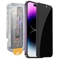Easy Install iPhone 16 Pro Privacy Skärmskydd HD Härdat Glas