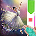 Pikkukuva 1 / 11: Timanttimaalaus DIY Timanttimaalaus Ballerina 30x40cm monivärinen