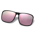 Miniatyrbilde 2 av 6: Flip Up solbriller Clip-On rosa speilglass rosa