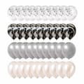 40-pack Ballonger Vit Svart Silver Konfettiballonger Födelsedag silver