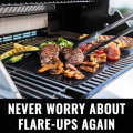 Miniatyrbillede 2 af 7: 5 -Pack Grill Mat - Genanvendelig ikke -stick 40x33cm sort