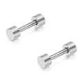 Miniatyrbillede 2 af 4: 2-pack falsk stik falsk forlængelse Øreringe piercing smykker sølv - 4mm sølv
