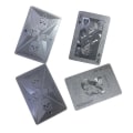 Miniatyrbilde 4 av 5: Black Metallic Spilling Card Death Skulls Poker Care Heavy Metal svart