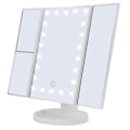 Miniatyrbild 3 av 7: LED Sminkspegel med Belysning - Tri Fold Make Up Mirror Vit vit