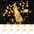 Miniatyrbild 1 av 8: 10-Pack 1m Mini LED Ljusslinga Batteridriven Varm Vit