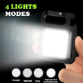 Miniatyrbillede 10 af 10: LED -lommelygte - Survival Carbine Hook Keychain sort