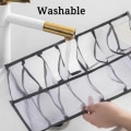 Miniatyrbilde 5 av 11: 3-pack garderobe arrangør lagring for undertøy byrå grå grå
