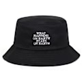 Miniatyrbillede 2 af 2: Sort Fishette Bucket Hat Hat Hat Kendrick Damn sort one size