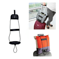 Miniatyrbild 3 av 4: Väskhållare Fäst Väska Datorväska Handbagage på Resväska svart
