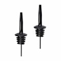 Miniatyrbilde 1 av 3: 2-pack timelpip drypp kork flaskepip dose ørepipe i metall svart svart