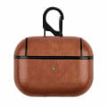 Miniatyrbild 5 av 6: Apple AirPods 3 Väska Fodral Skyddsfodral Skinn Läder Brun brun