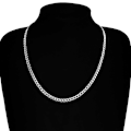Miniatyrbild 2 av 3: Silver Kedjehalsband Halsband Kedja Länk Silver 4,5mm silver
