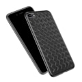 Miniatyrbillede 1 af 2: iPhone 7 plus mobil shell flettet sort læder læder sort