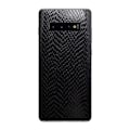 Miniatyrbillede 1 af 4: Galaxy S10 læder læder Vinyl Skin Decal Beskyttelsesfilm ormskin sort