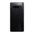 Miniatyrbillede 1 af 4: Galaxy S10 Plus læder læder Vinyl Skin Decal Beskyttelsesfilm Ormskin sort