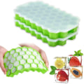 Miniatyrbillede 1 af 9: Stabelbar isform med låg - isterning form Hexagon Baking form flerfarvet