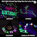 Miniatyrbillede 3 af 10: Lysende UV Tape Neon 5m Grøn grøn