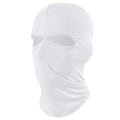 Miniatyrbild 1 av 2: Tunn Vit Balaclava Skidmask Rånarluva 2 Hål vit