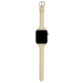 Miniatyrbilde 1 av 2: Lærarmbånd Apple Watch 38/40/41 1/2/3/4/5/6/7/Se smal gul gul