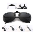 Miniatyrbillede 2 af 2: Clip-on Aviator solbriller pilot briller guld spejl glas guld