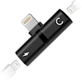 Miniatyrbillede 7 af 10: Lightning Adapter Splitter | Lyd og opladning sort