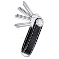 Miniatyrbild 1 av 10: Key Organizer Läder Nyckelhållare Nyckelring Svart svart
