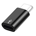 Miniatyrbillede 1 af 7: Android Micro USB til USB C OTG -adapter sort