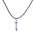 Miniatyrbillede 1 af 2: Halskæde med de energistiske harpikskværk Amethyst pink