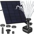Solcellsdriven Fontän | Vattenpump för Fågelbad och Fontäner svart