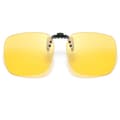 Stora Flip Up Clip On Solglasögon Night Vision gul
