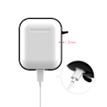 Miniatyrbillede 3 af 4: Black Apple AirPods 1/2 taske Case ShockProof Beskyttende sag sort