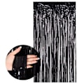 Pikkukuva 1 / 2: Black Metallic Glitter Drape syntymäpäiväjuhliin musta