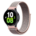 Pikkukuva 1 / 2: Galaxy Watch 4/5 -rannekoru 20 mm nylon tarranauha vaaleanpunainen beige beige