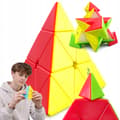 Pyraminx Speed Cube – Pyramidinen palapelipeli 3D-looginen aivopeli