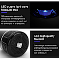Miniatyrbilde 8 av 11: UV Mosquito Lamp - Mosquito Catcher USB svart