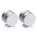 Miniatyrbillede 1 af 3: 2-pack sølv magnetiske falske piercing ører forlængelse plugstørrelse: 8mm 8mm