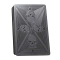 Miniatyrbilde 2 av 5: Black Metallic Spilling Card Death Skulls Poker Care Heavy Metal svart