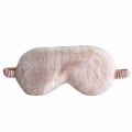 Miniatyrbild 2 av 4: Mjuk Lurvig Rosa Sovmask Fluffig Ögonmask Flyg Resor rosa one size
