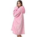 Pikkukuva 6 / 10: Hupparipeitto – Oversize hupparihuopa Snuggie vaaleanpunainen vaaleanpunainen one size