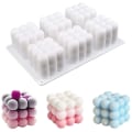 Miniatyrbillede 2 af 9: Lysform DIY Stearin Light 6st Cubs hvid