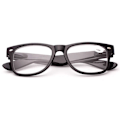 Miniatyrbillede 2 af 3: Matte Black Wayfarer læser briller med styrke 1.0