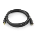 Miniatyrbillede 1 af 4: 1,5m AUX 3,5 mm forlængerkabel Audio Kabel Kvinde Mand sort