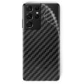 Miniatyrbilde 1 av 3: Galaxy S21 Ultra Carbon Fiber Vinyl Skin Decal Protective Film Back gjennomsiktig